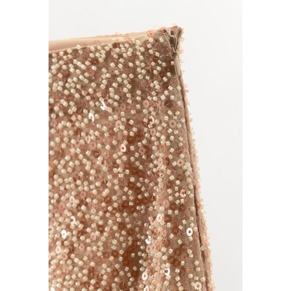 ZARA SEQUIN FEATHER SKIRT - Picture 10 of 10